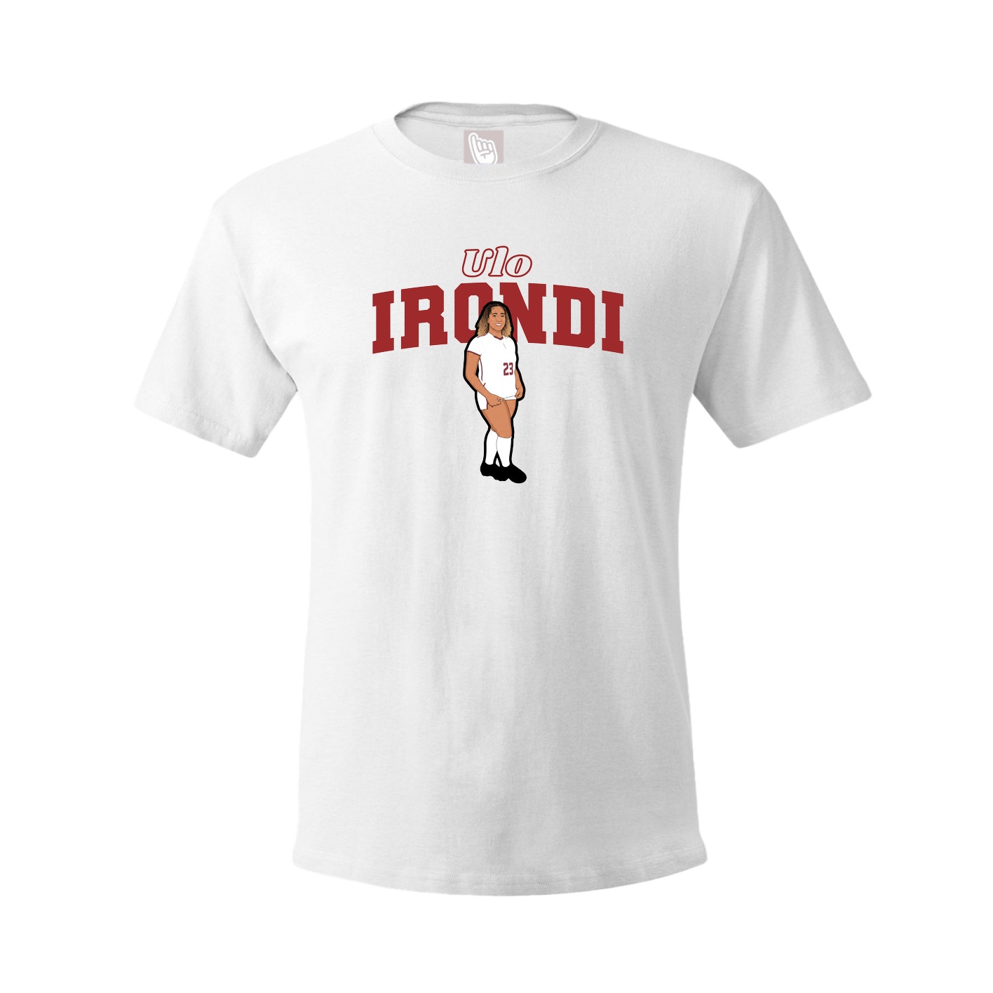 Youth Tee — Name Arch in White
