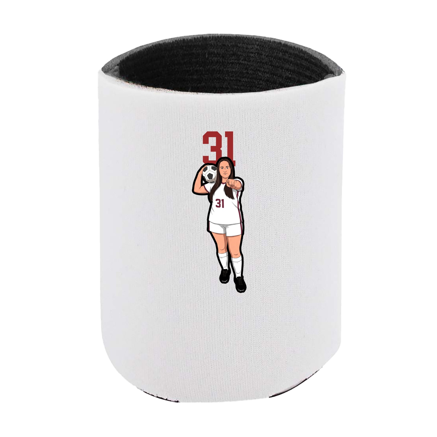 Can Holder — Number Top in White