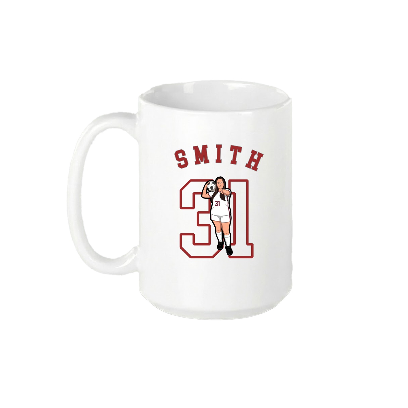 15oz Coffee Mug — Shirsey Arch in White