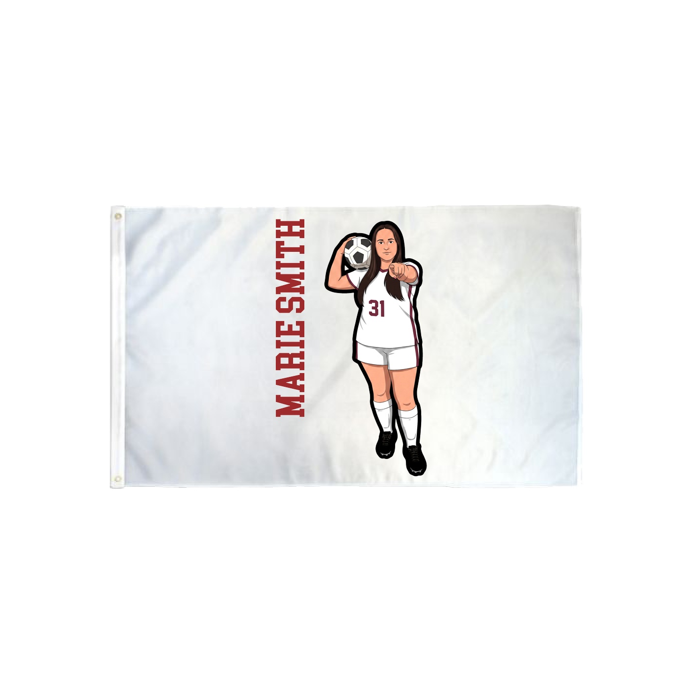 3x5 Flag — Name Vertical in Classic