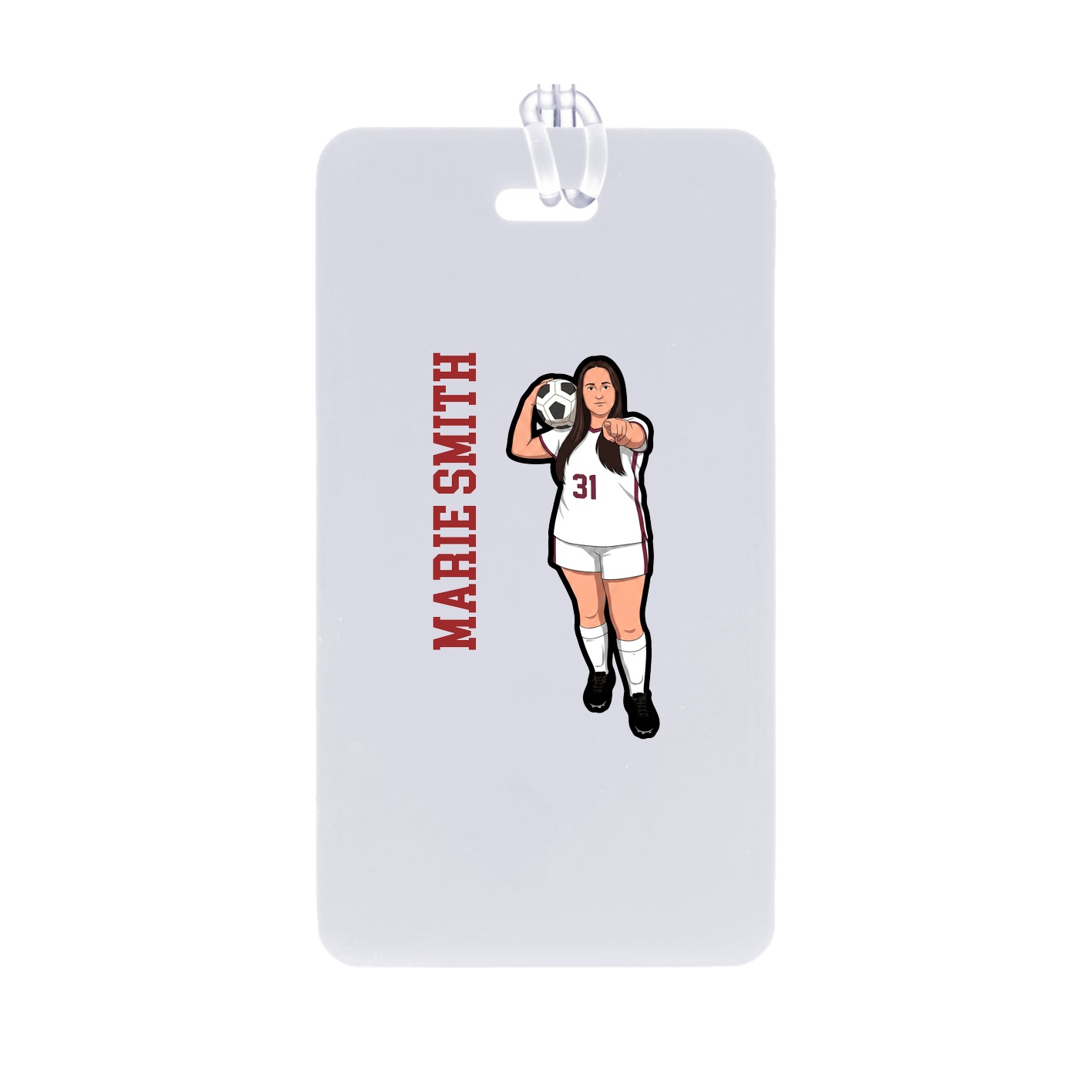 Bag Tag — Name Vertical in Classic