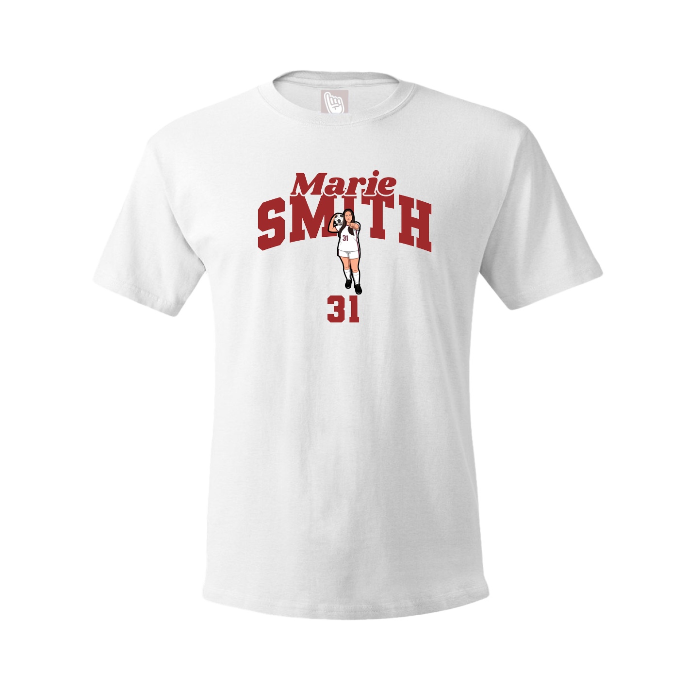 Youth Tee — Signature Arch in White