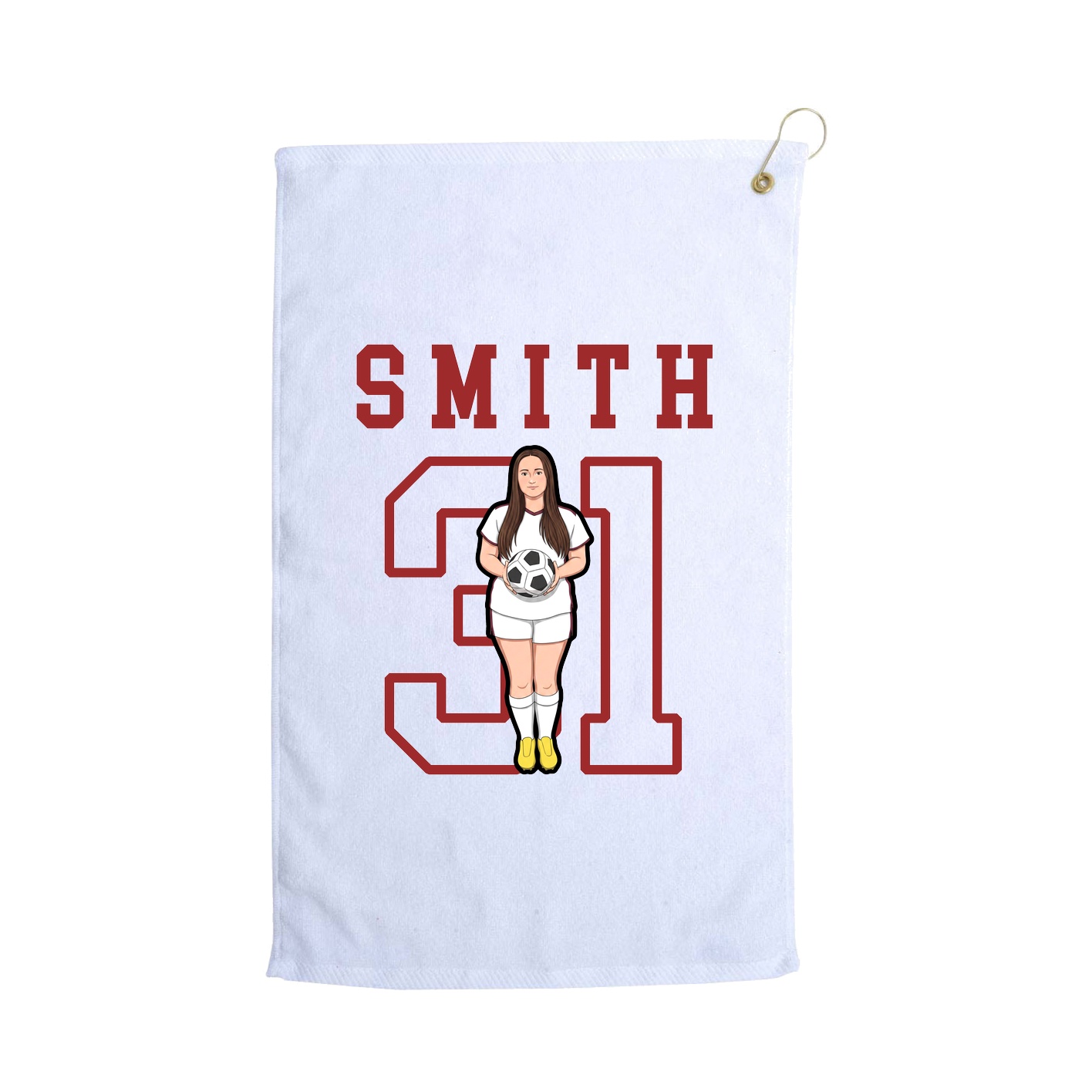 Golf Towel — Shirsey in White
