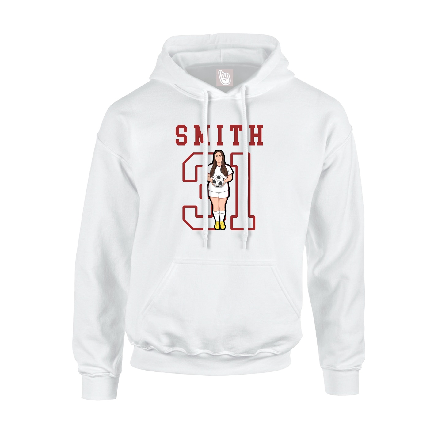 Youth Hoodie — Shirsey in White