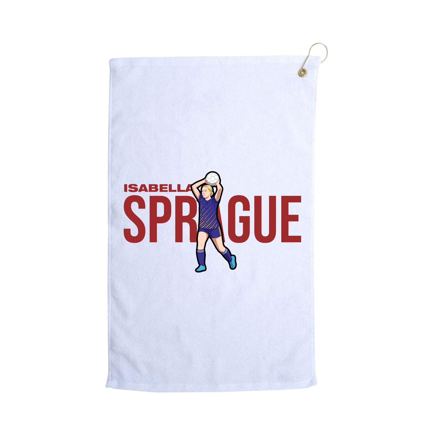 Golf Towel — Player Name in White