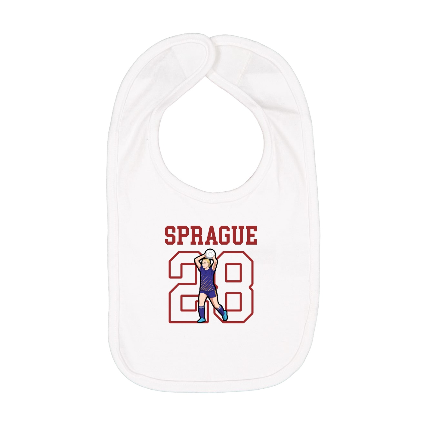 Infant Bib — Shirsey in White