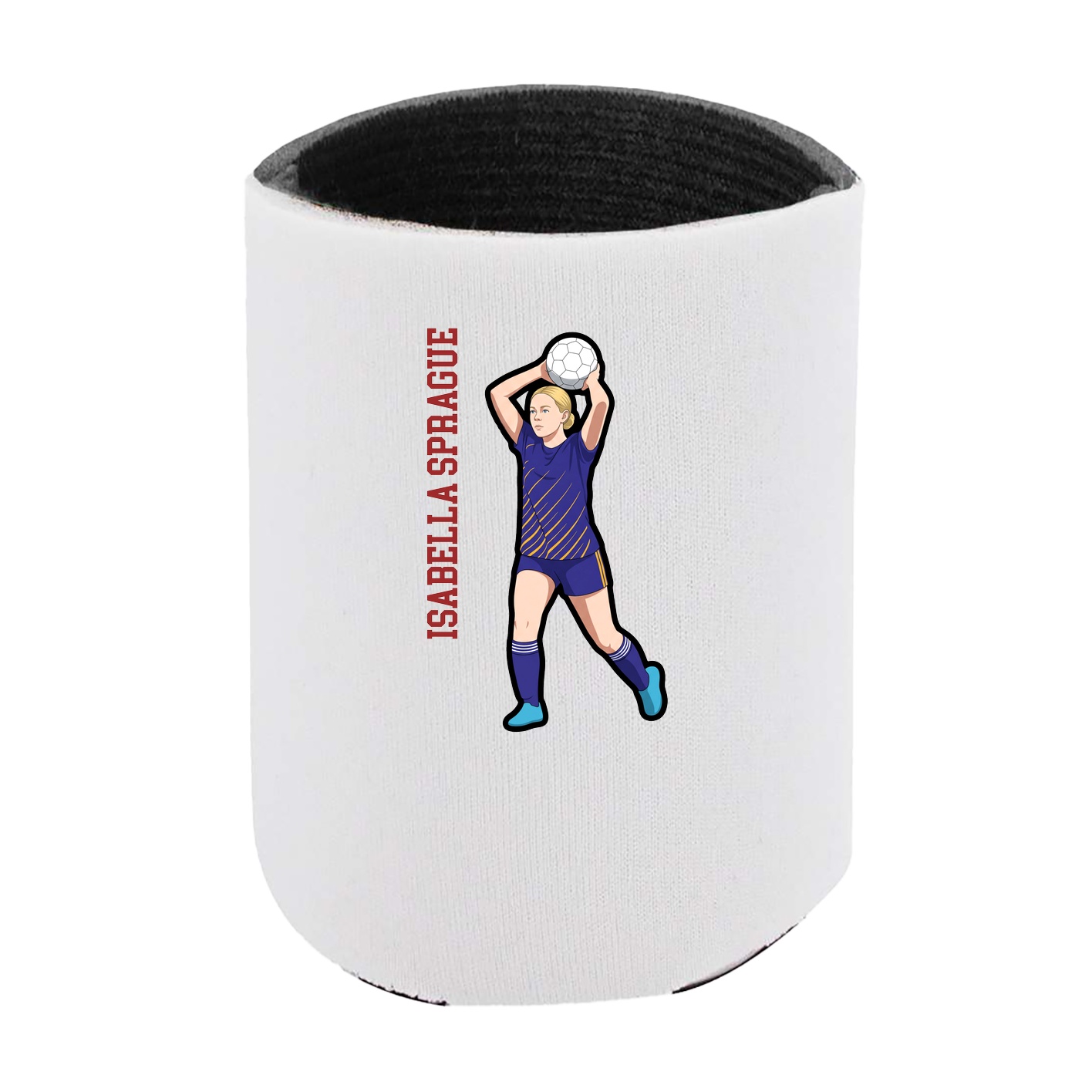 Can Holder — Name Vertical in White
