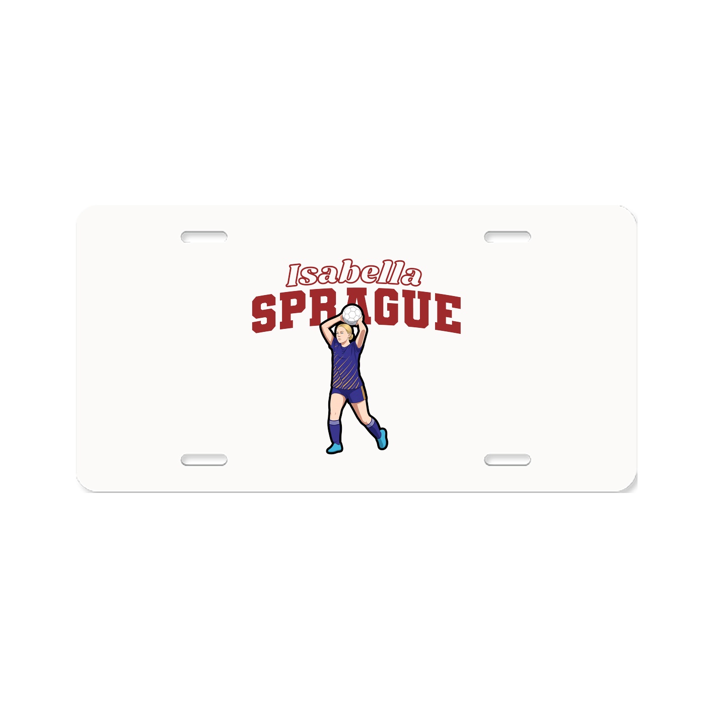 License Plate — Name Arch in Classic