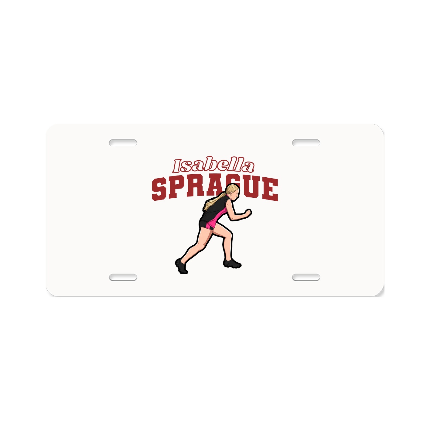 License Plate — Name Arch in Classic