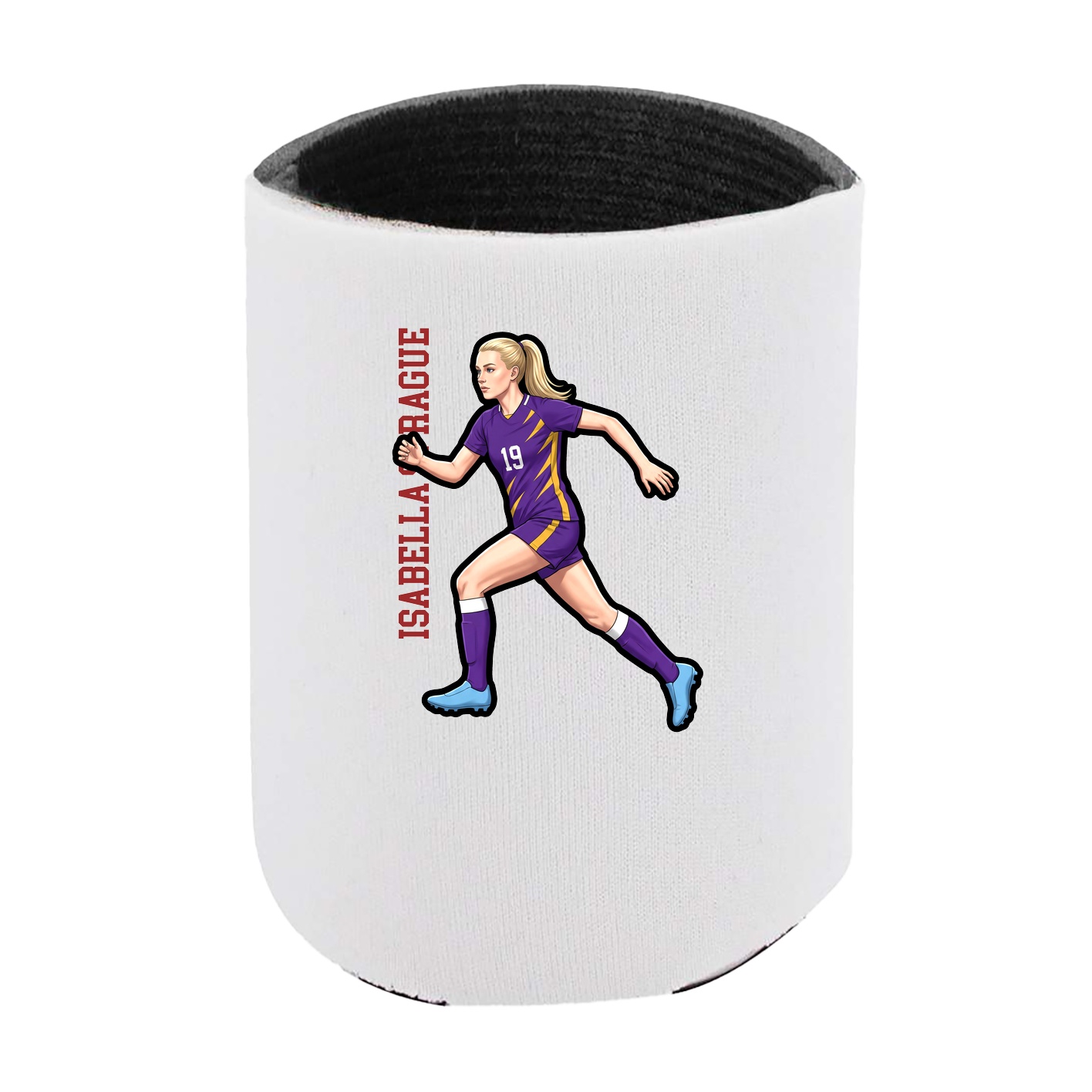 Can Holder — Name Vertical in White