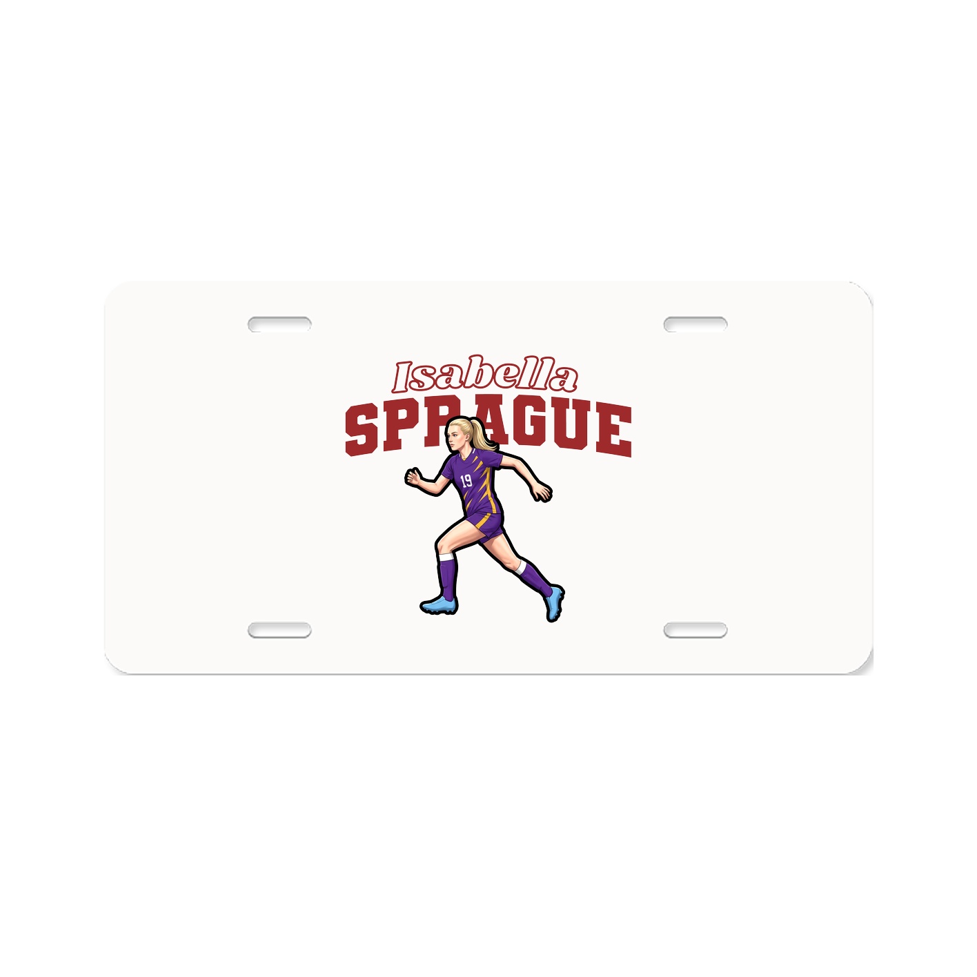 License Plate — Name Arch in Classic