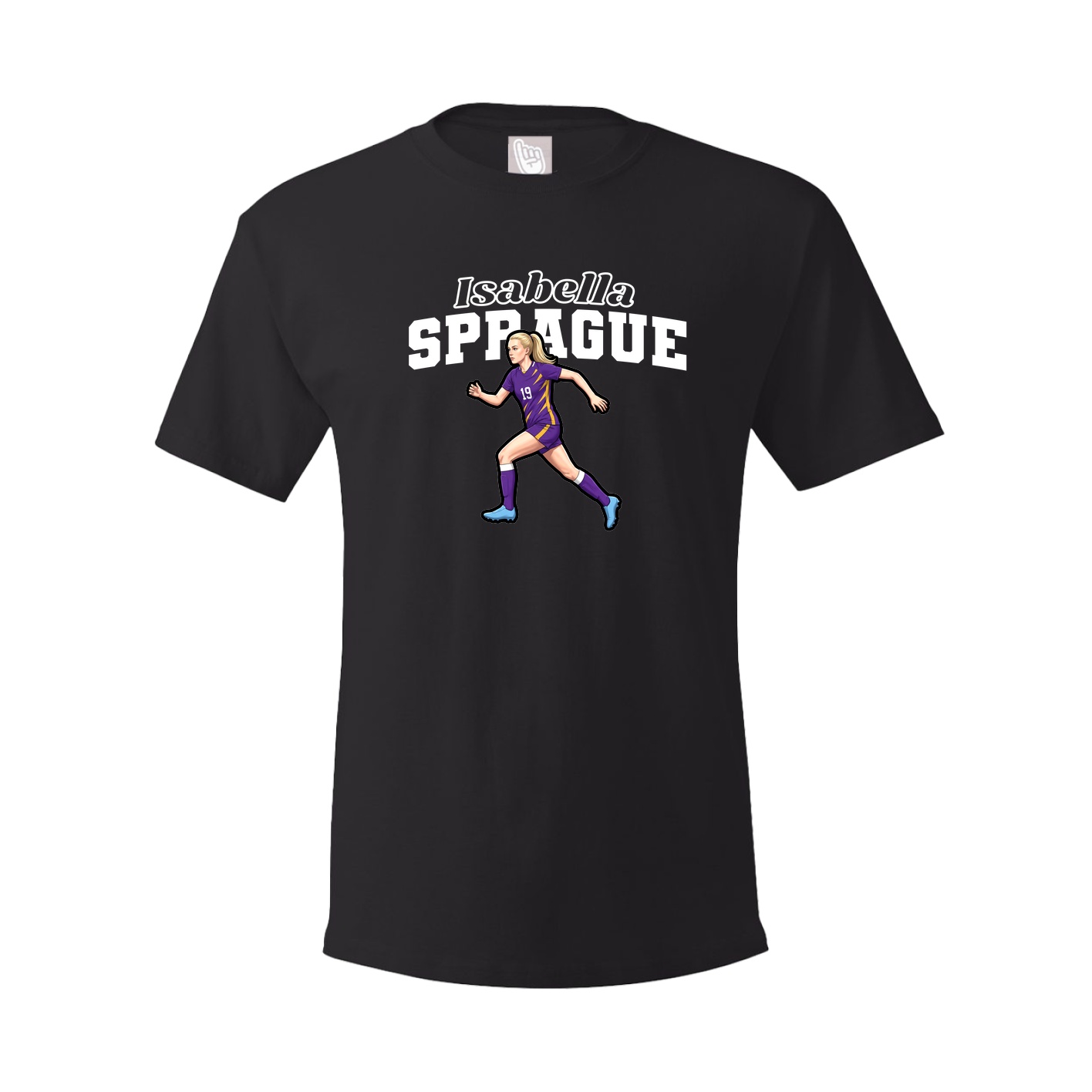 Youth Tee — Name Arch in Black