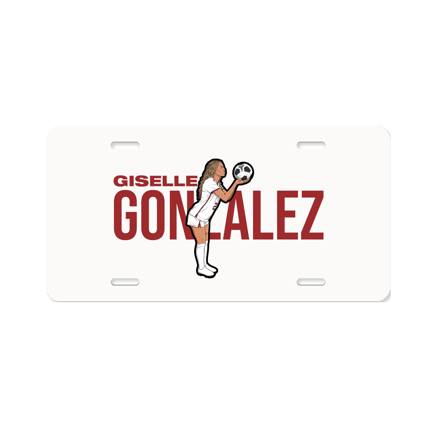 License Plate — Player Name in Classic