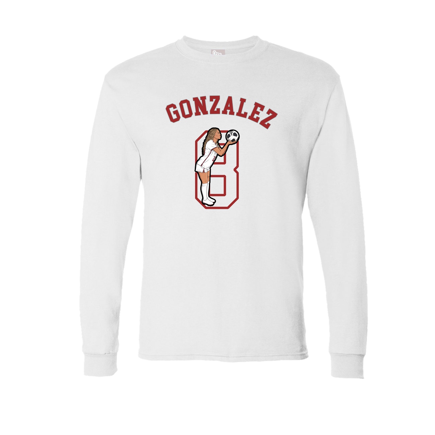 Long Sleeve Tee — Shirsey Arch in White