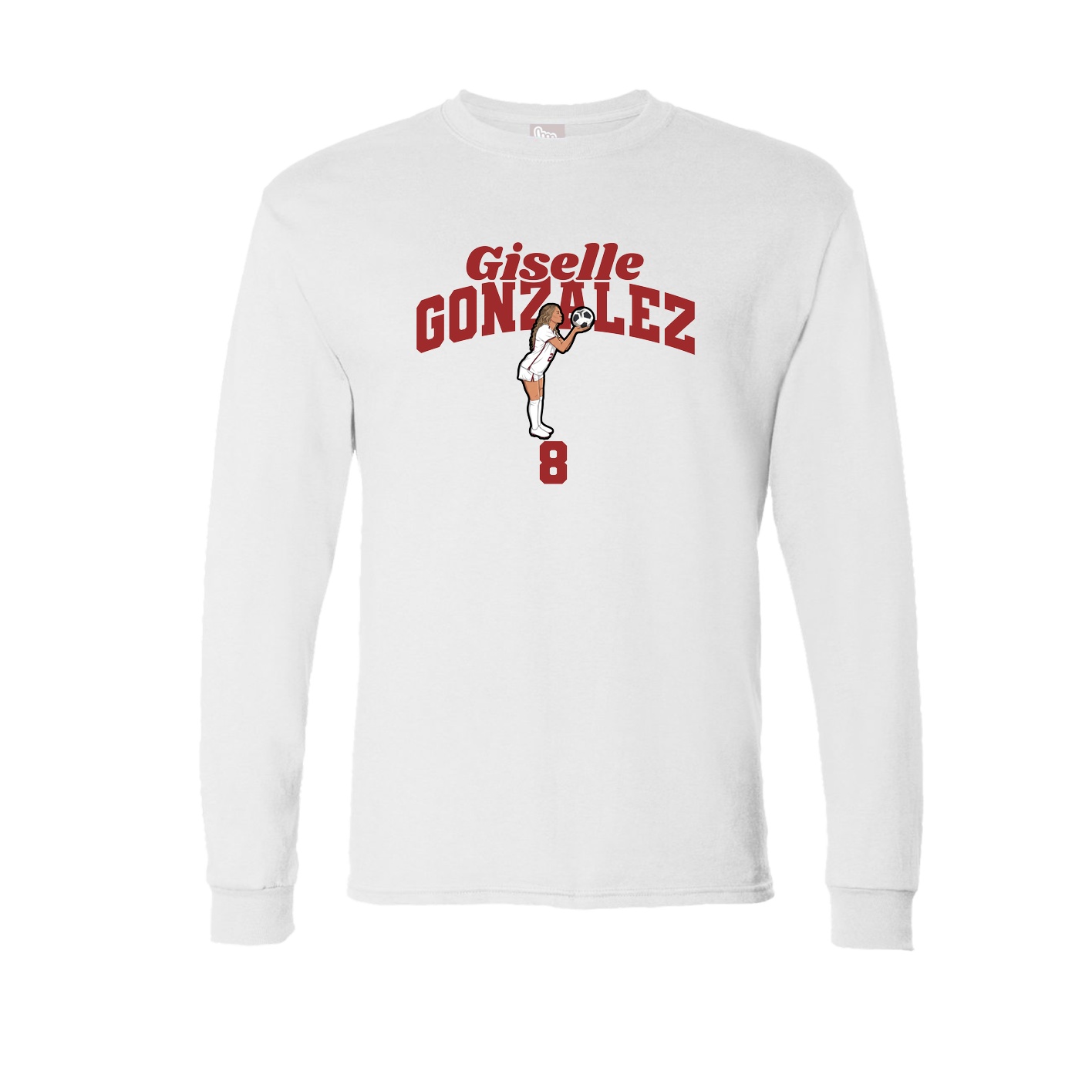 Long Sleeve Tee — Signature Arch in White