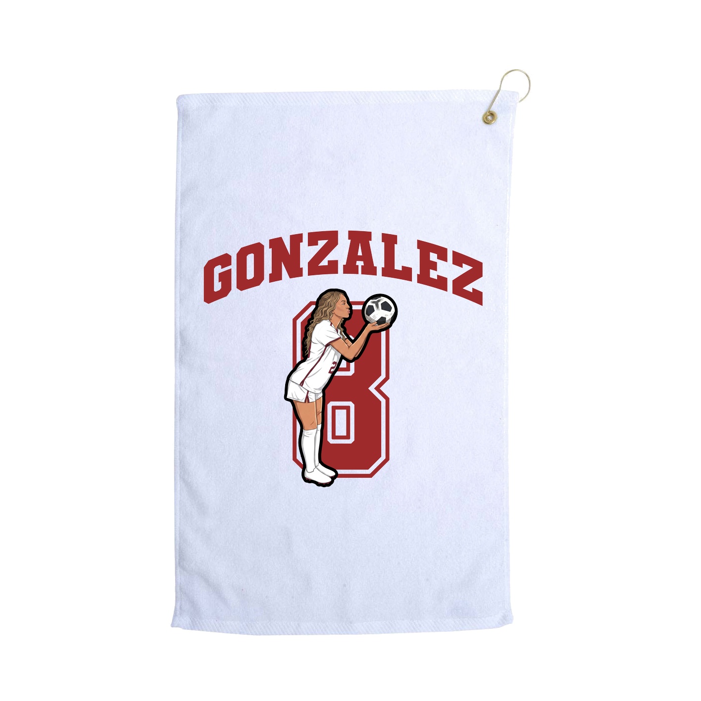 Golf Towel — Number in White