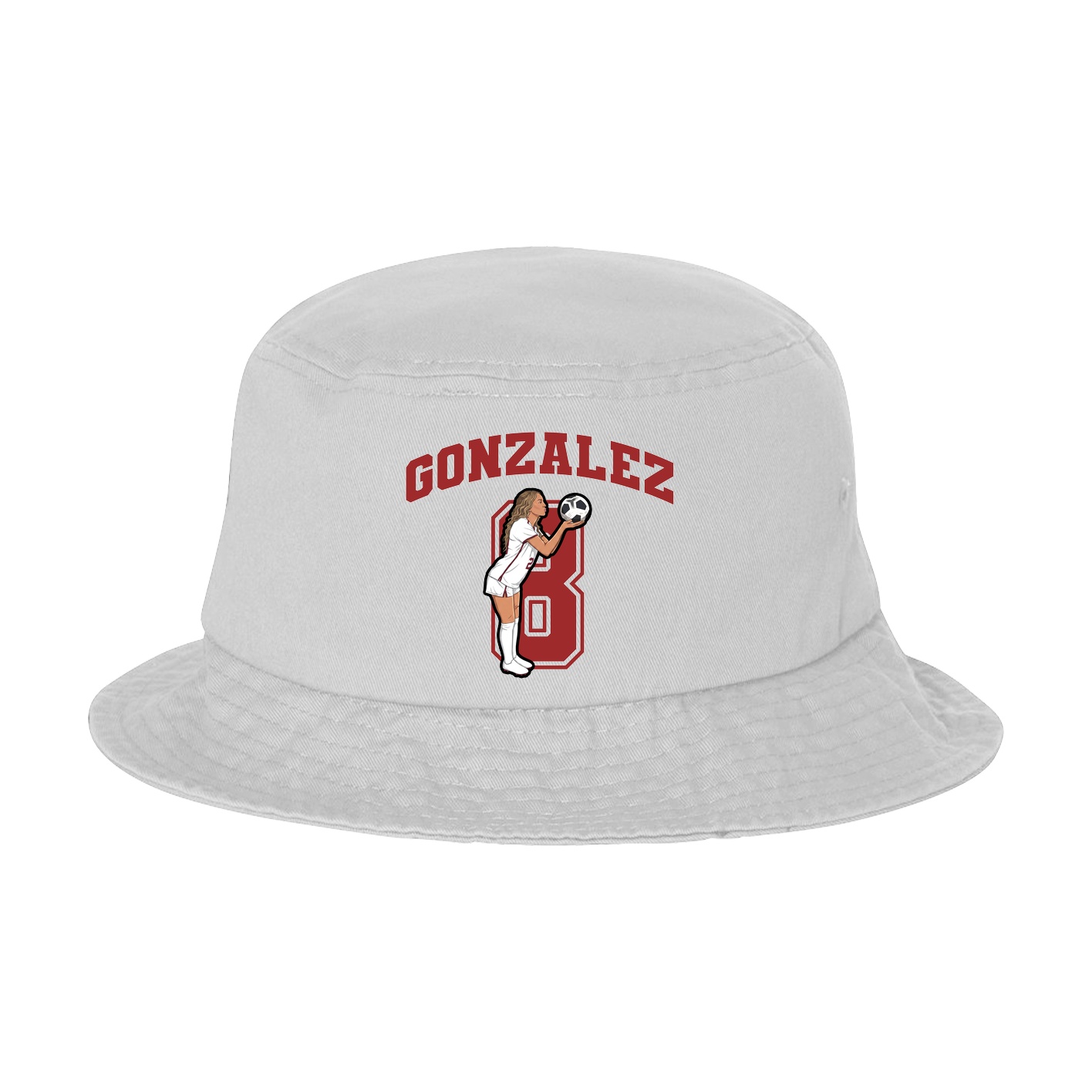 Bucket Cap — Number in White