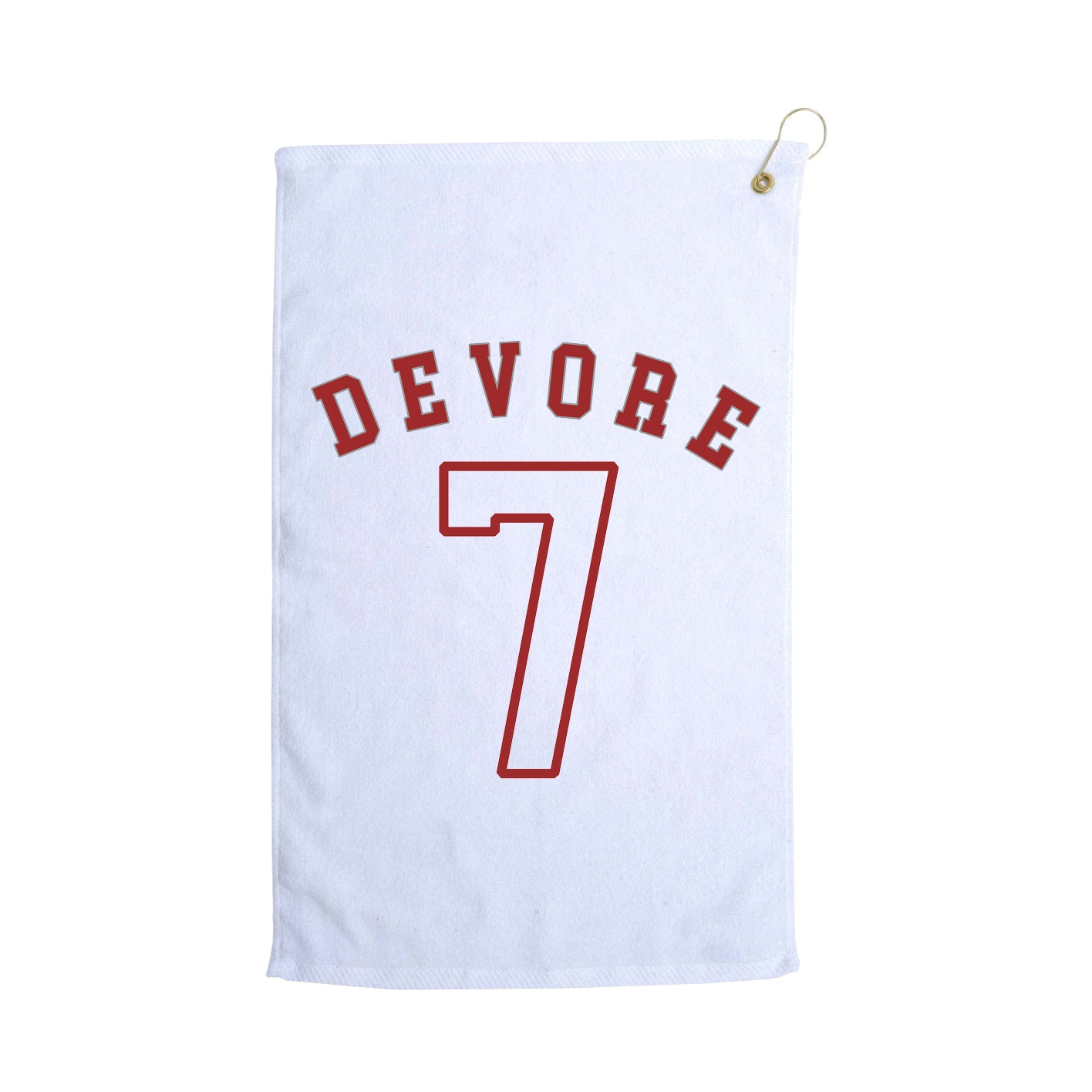 Golf Towel — Shirsey Arch in White