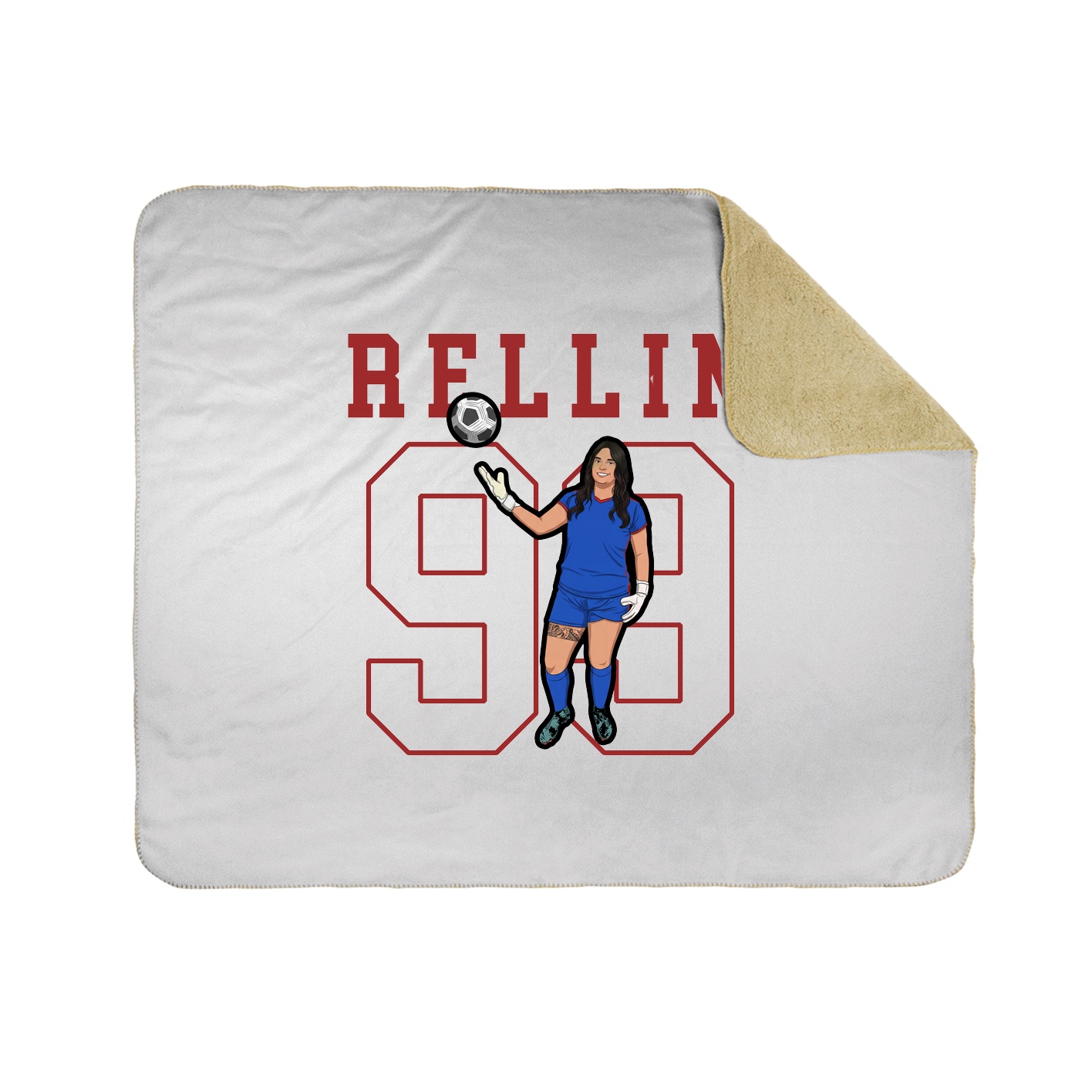 Throw Blanket — Shirsey in White