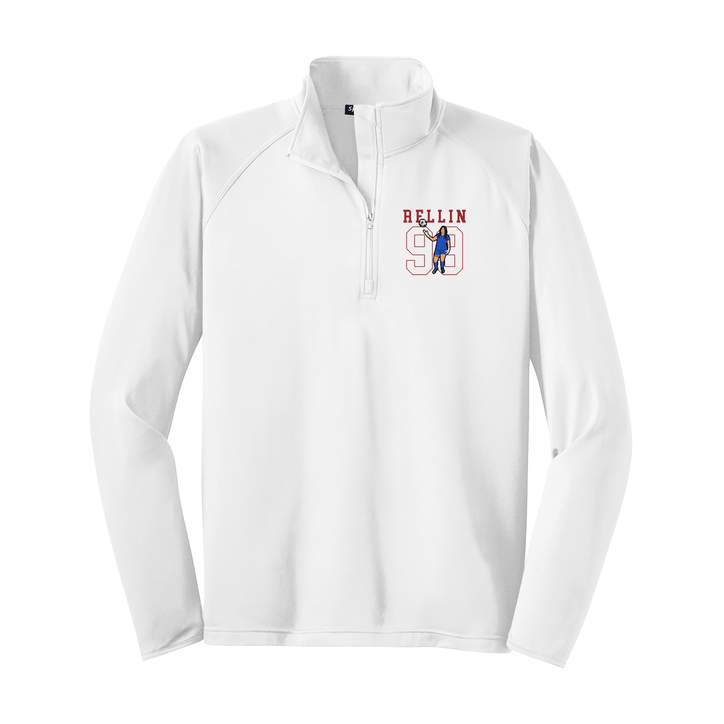 Q-Zip Pullover — Shirsey in White