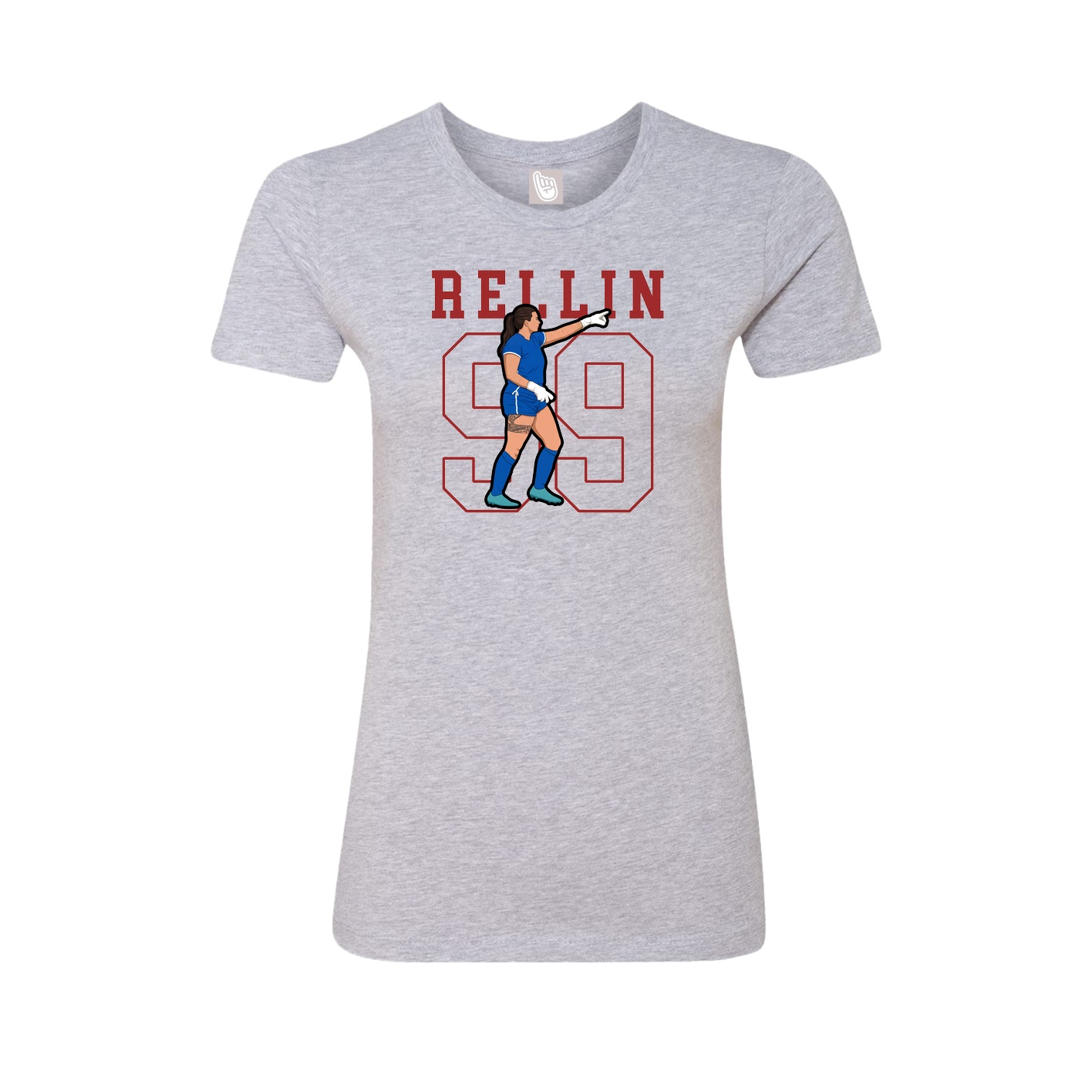 Fitted Women's Tee — Shirsey in Grey