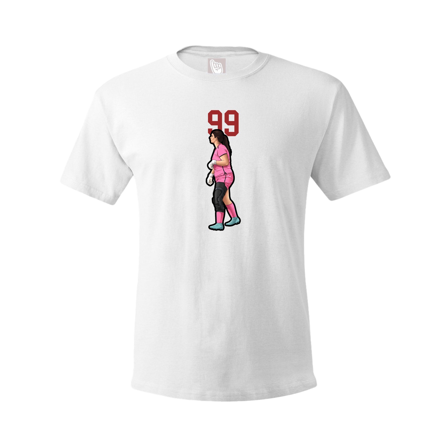 Tee — Number Top in White