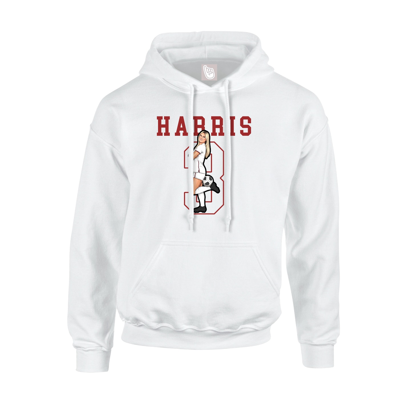 Hoodie — Shirsey in White