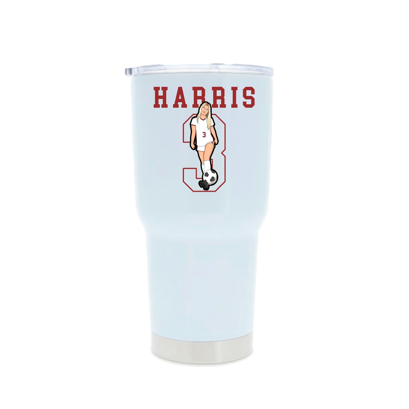 30oz Stainless Steel Tumbler — Shirsey in White