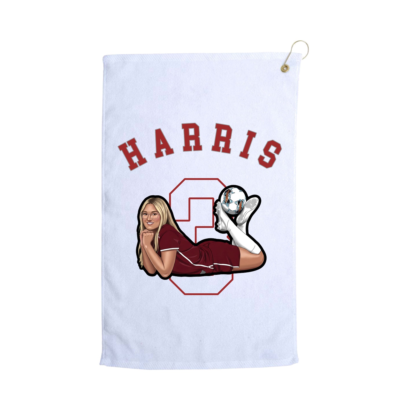 Golf Towel — Shirsey Arch in White