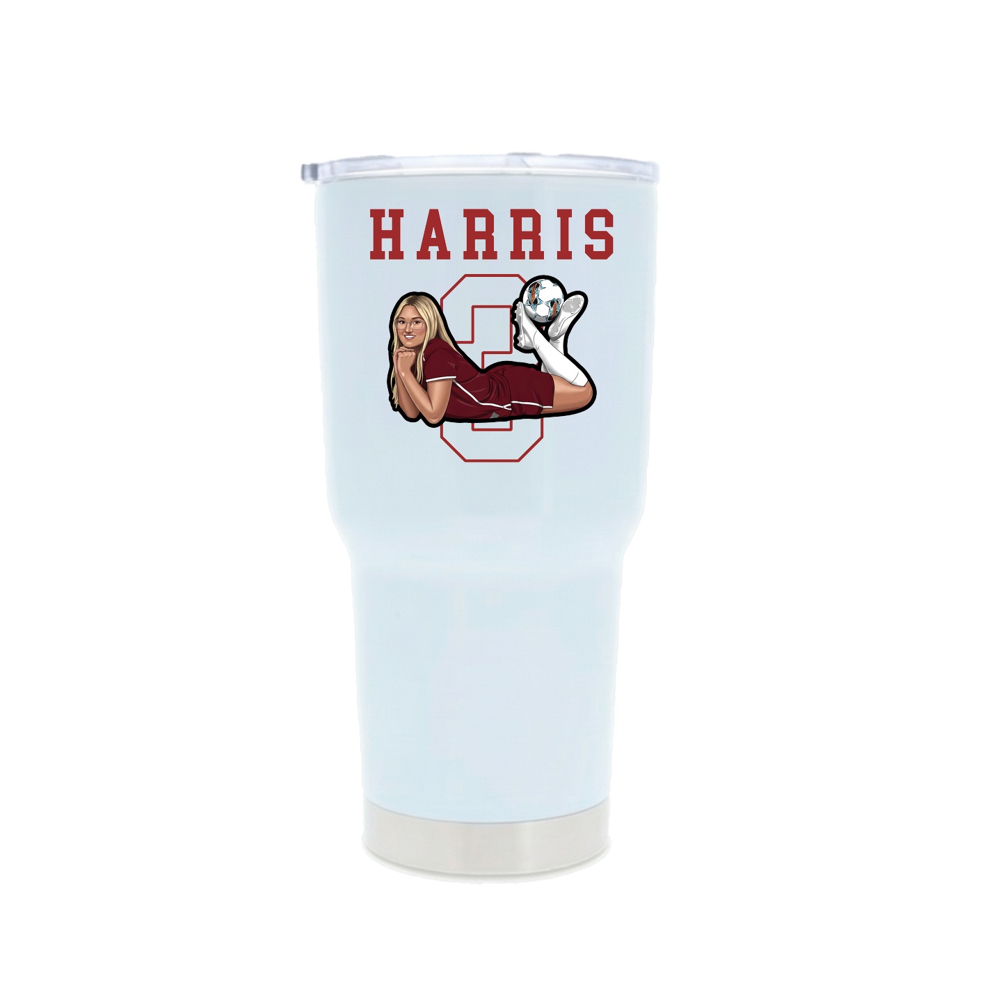30oz Stainless Steel Tumbler — Shirsey in White