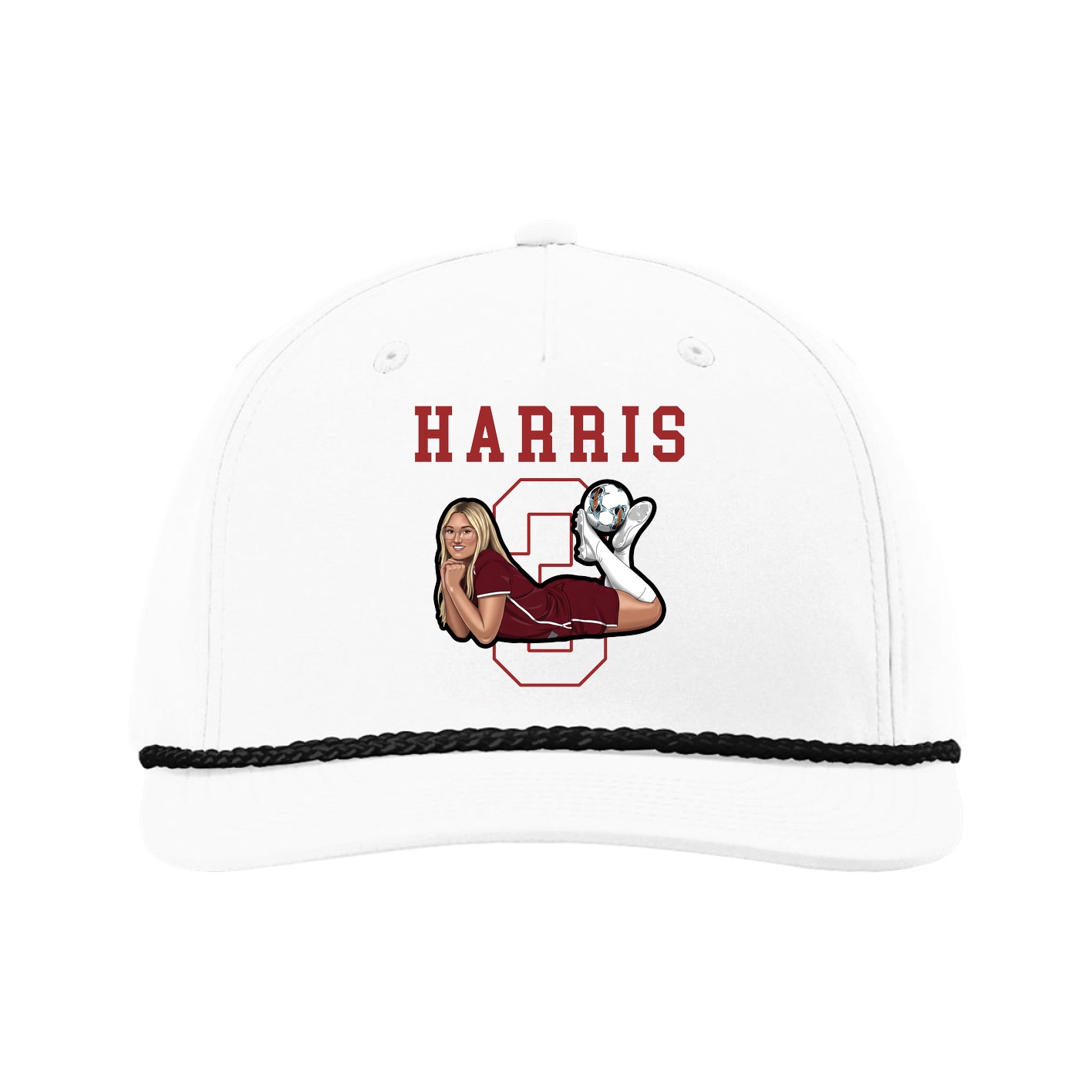 Five-Panel Classic Rope Cap — Shirsey in White