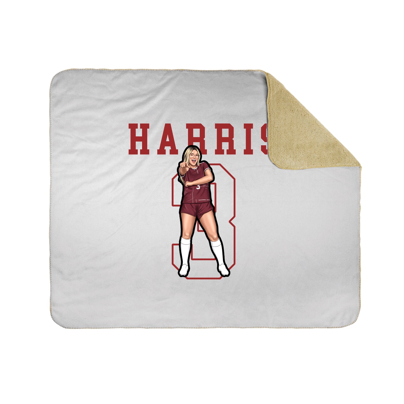 Throw Blanket — Shirsey in White