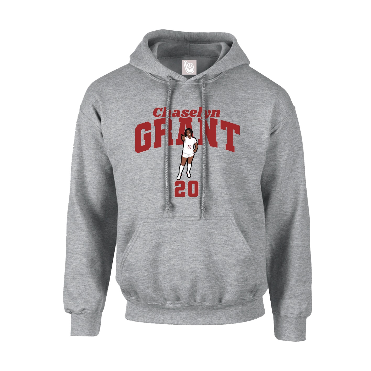 Hoodie — Signature Arch in Grey