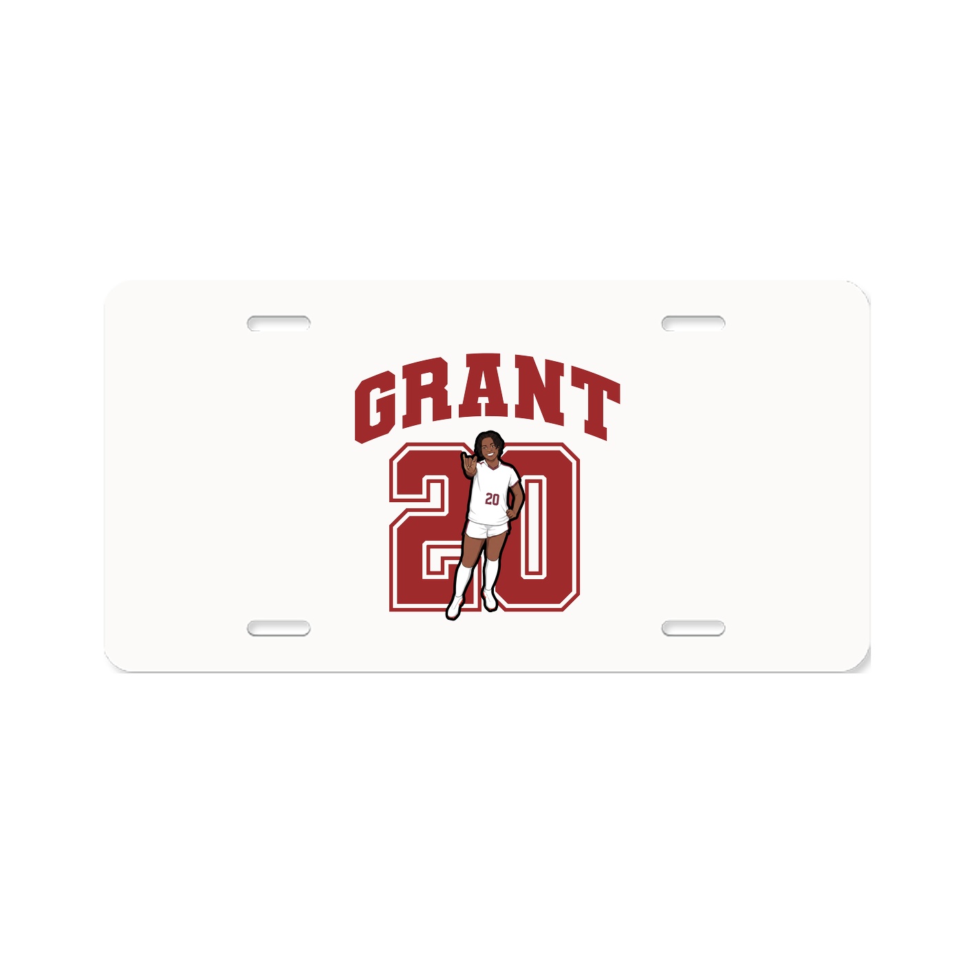 License Plate — Number in Classic