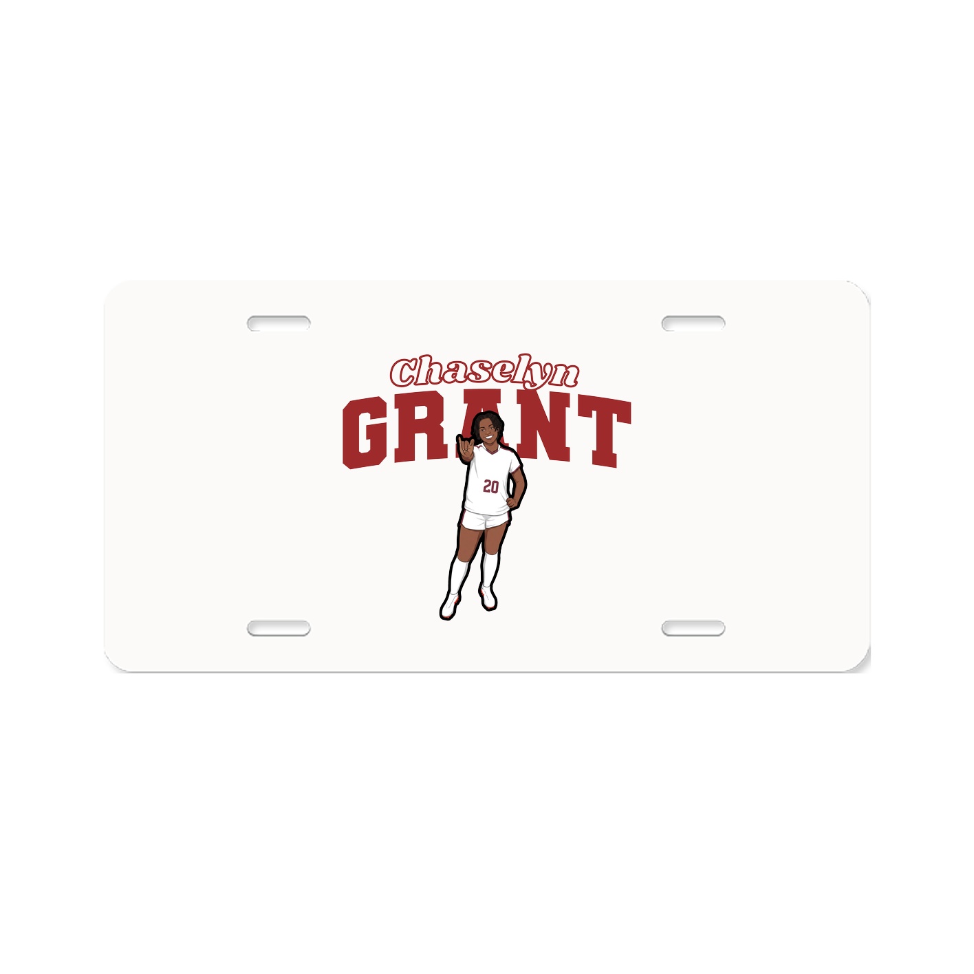 License Plate — Name Arch in Classic