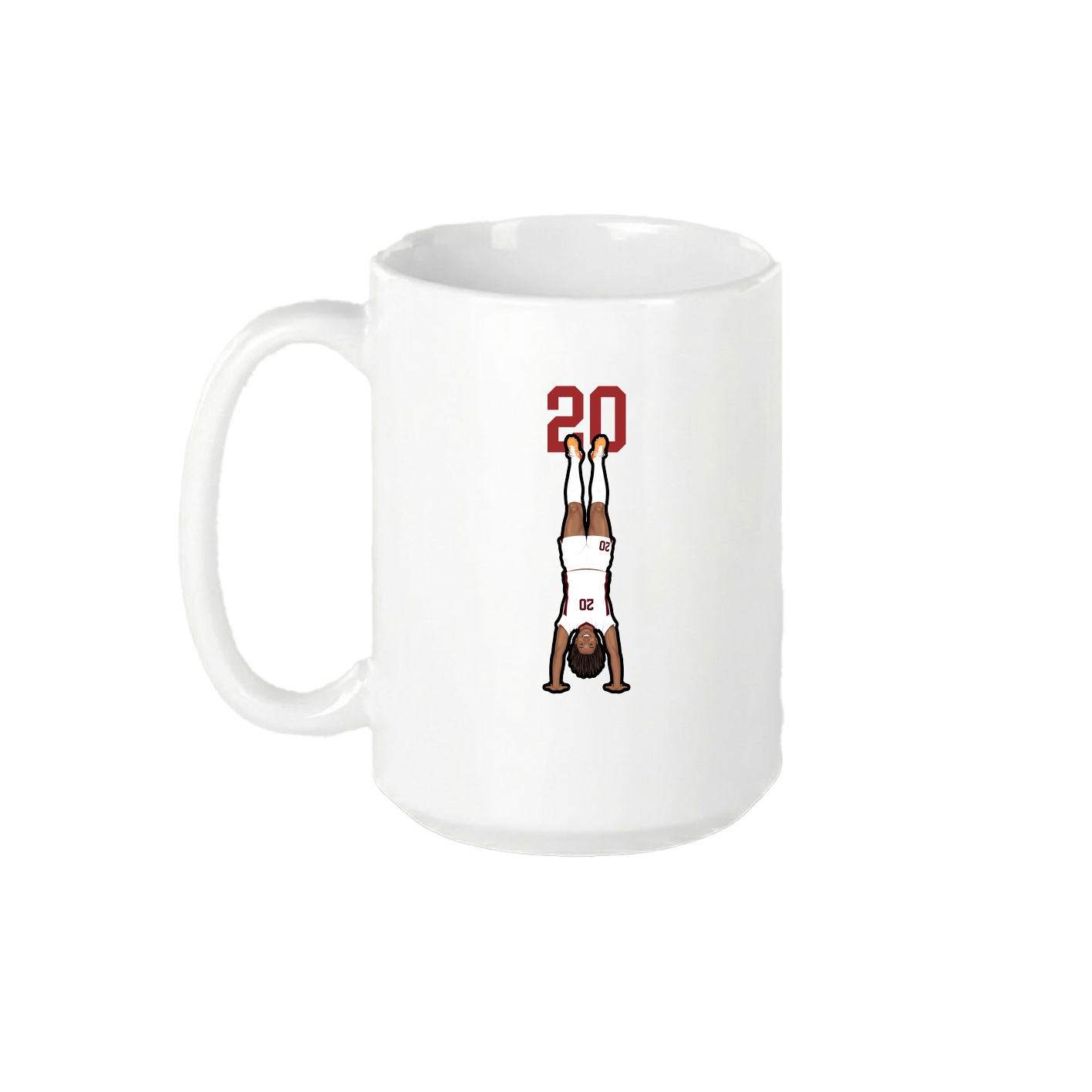 15oz Coffee Mug — Number Top in White