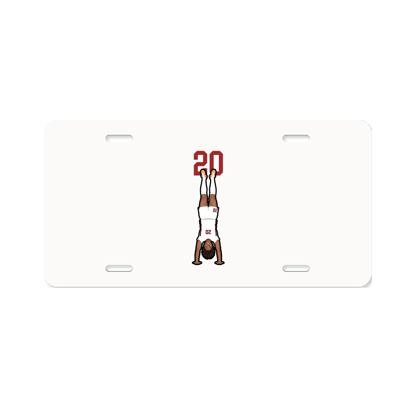License Plate — Number Top in Classic