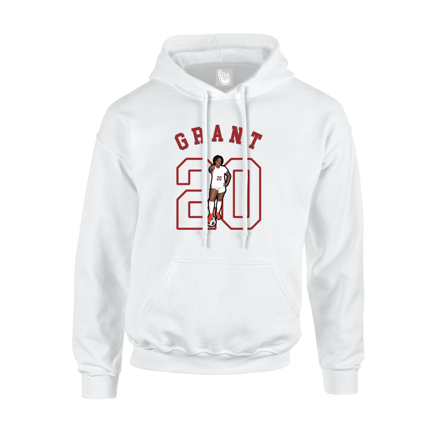 Youth Hoodie — Shirsey Arch in White