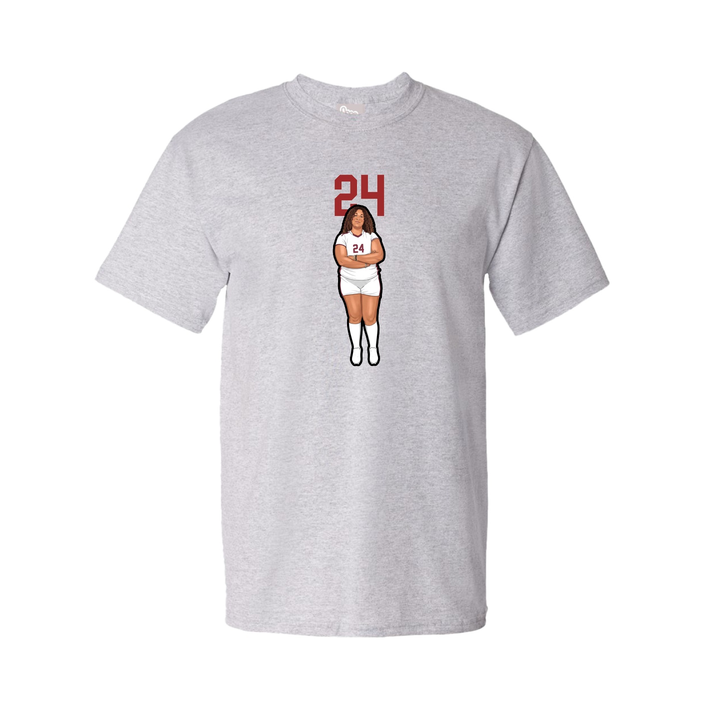 Tee — Number Top in Grey