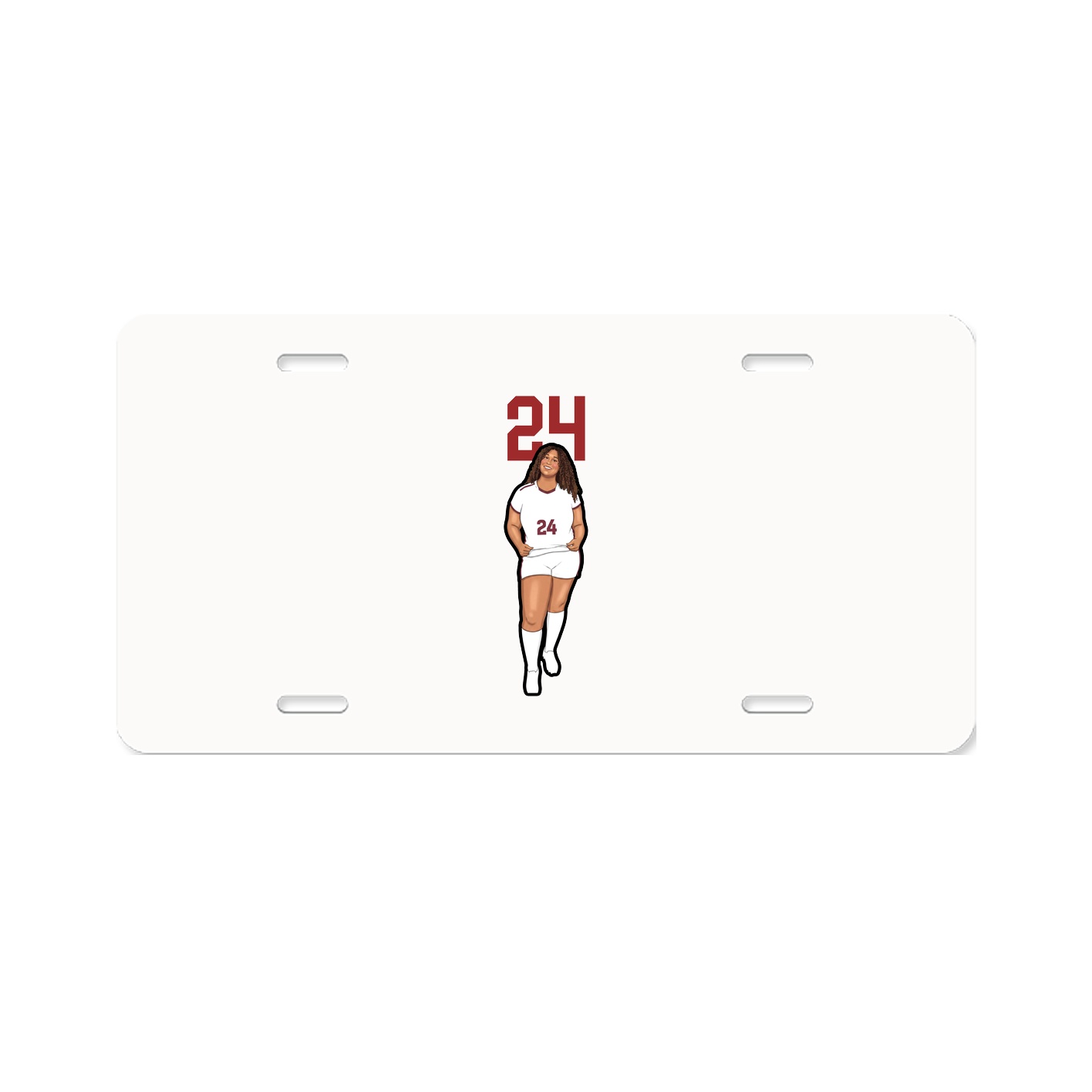 License Plate — Number Top in Classic