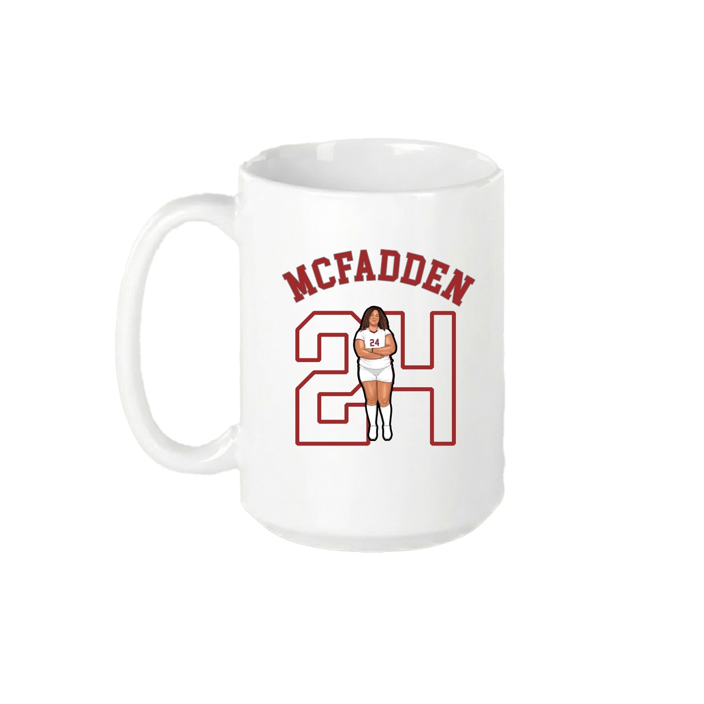 15oz Coffee Mug — Shirsey Arch in White