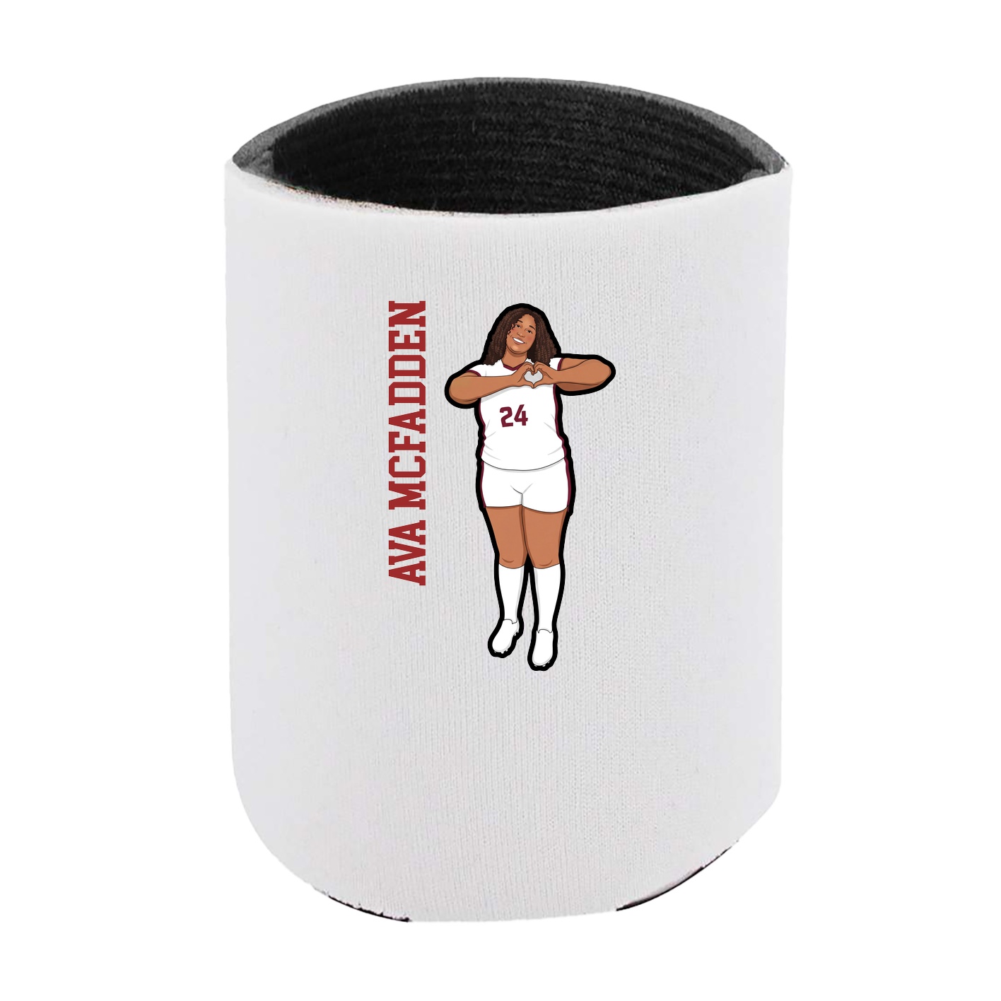 Can Holder — Name Vertical in White