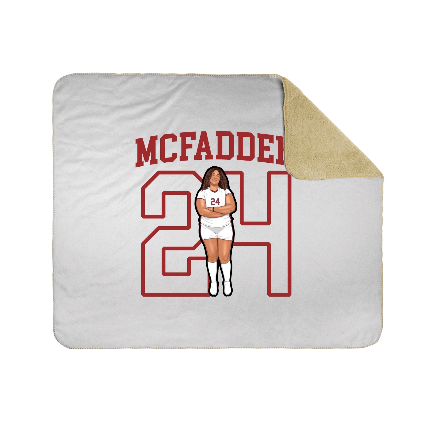 Throw Blanket — Shirsey in White