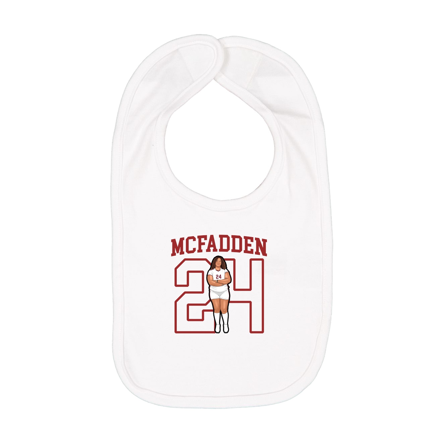 Infant Bib — Shirsey in White