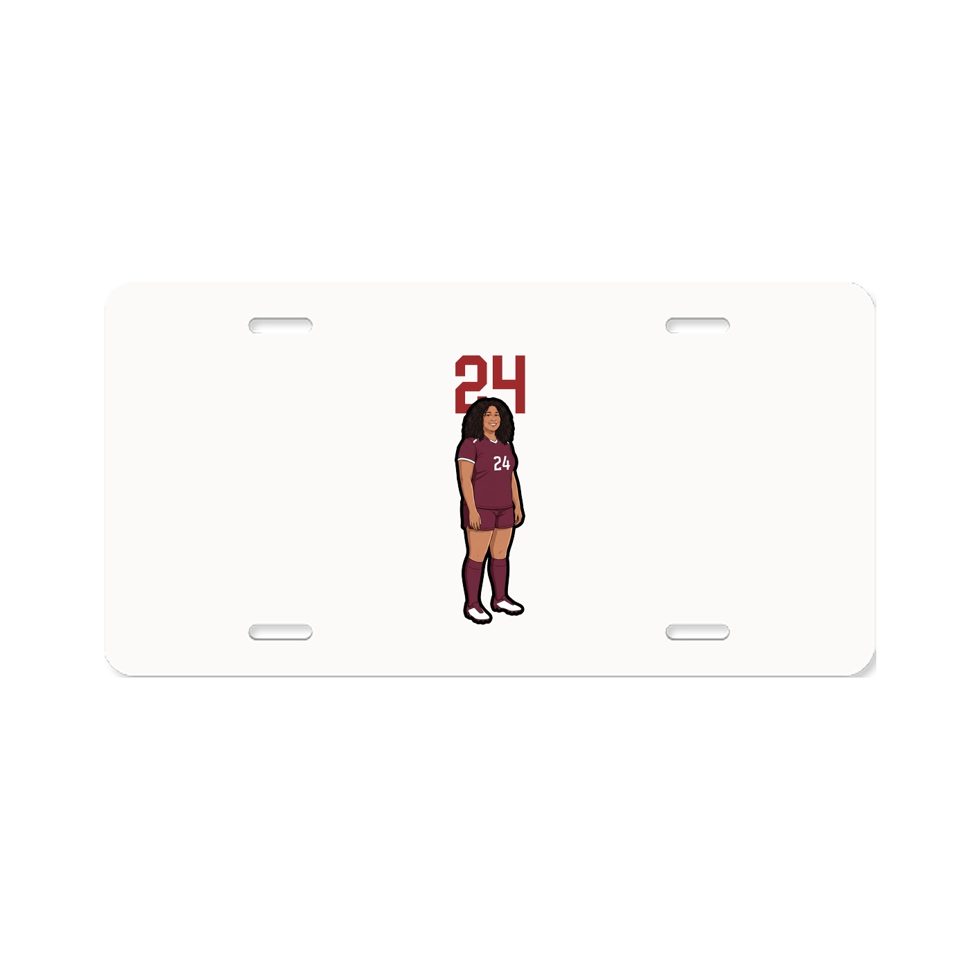 License Plate — Number Top in Classic