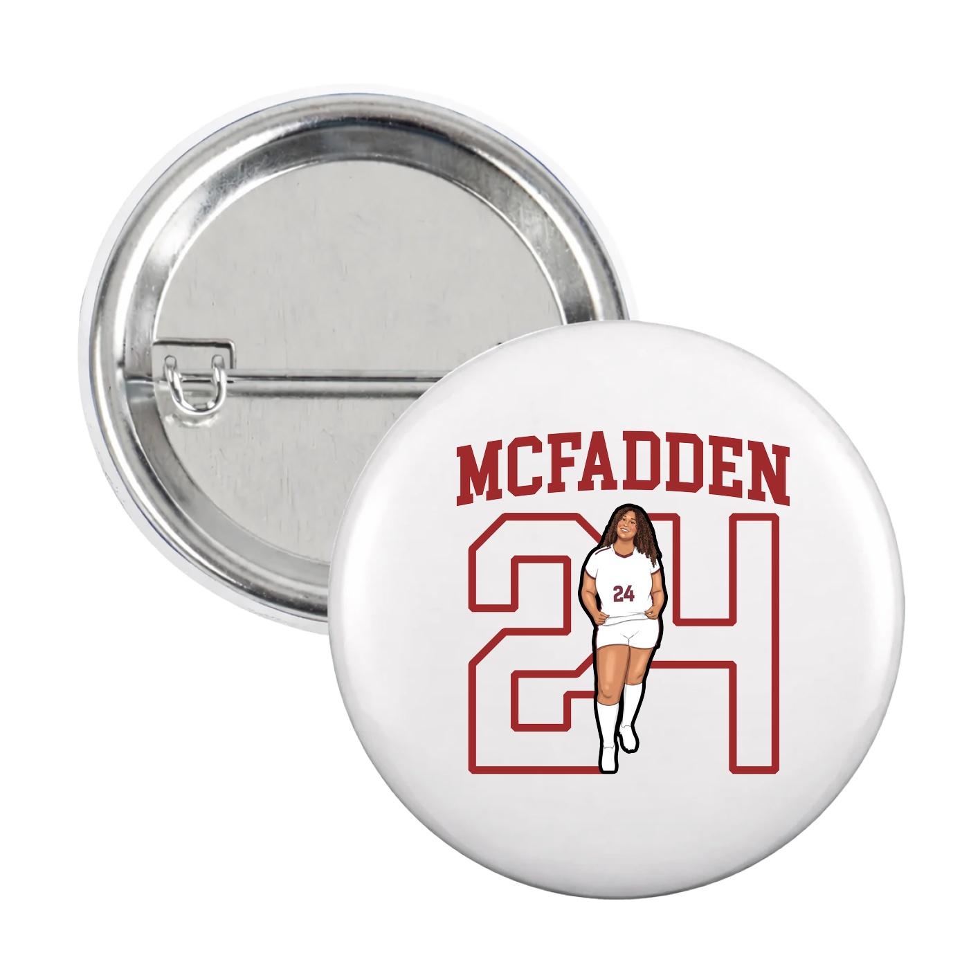 Game Day Button — Shirsey in White