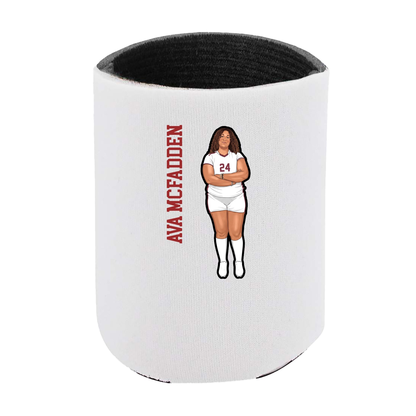 Can Holder — Name Vertical in White