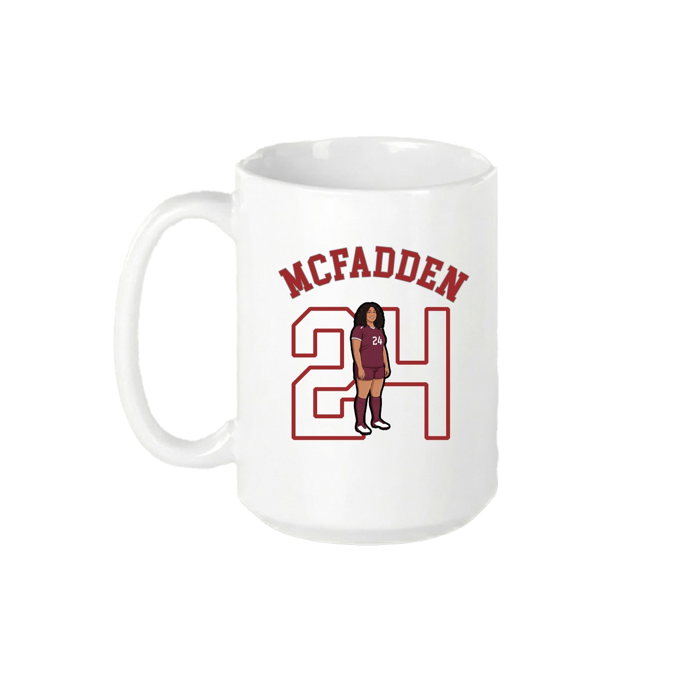 15oz Coffee Mug — Shirsey Arch in White