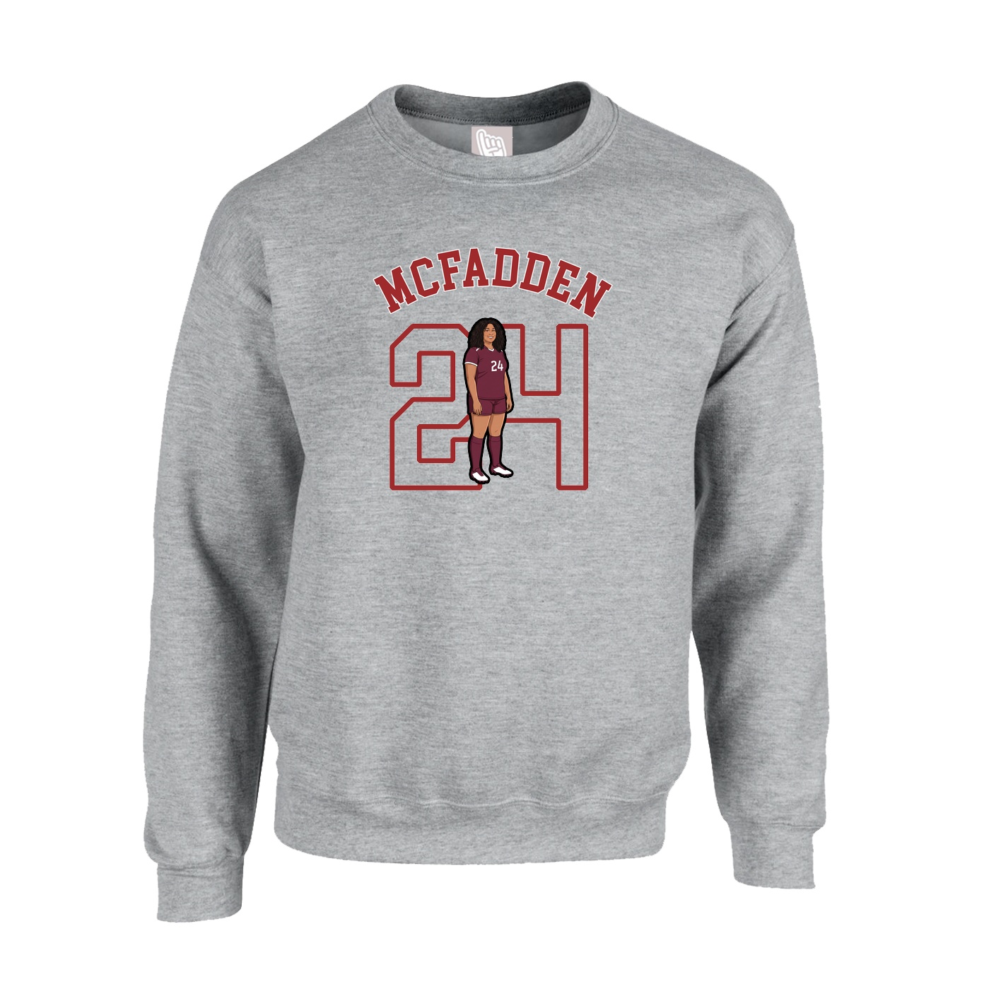 Fleece Crew — Shirsey Arch in Grey