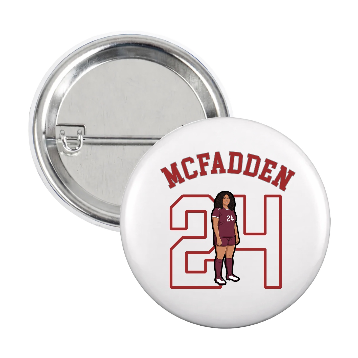 Game Day Button — Shirsey Arch in White